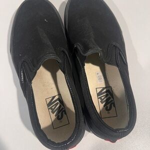 Vans Classic Black Canvas Slip-Ons